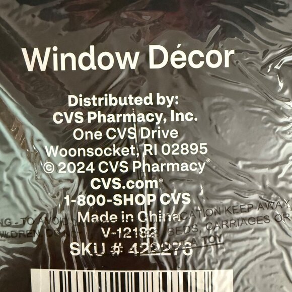 Halloween Window Decor 2 Pack 35 × 60 inch Panels Green Cat Eyes Spooky Village - Picture 6 of 10